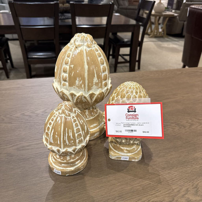 S/3 Acorn Decor(KL)