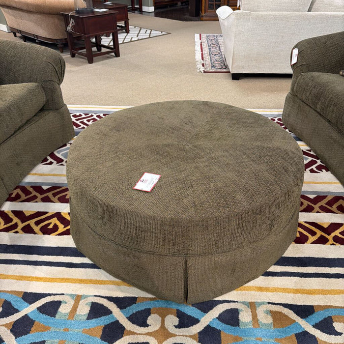 Round Large Tufted Fabric Ottoman(LBH)