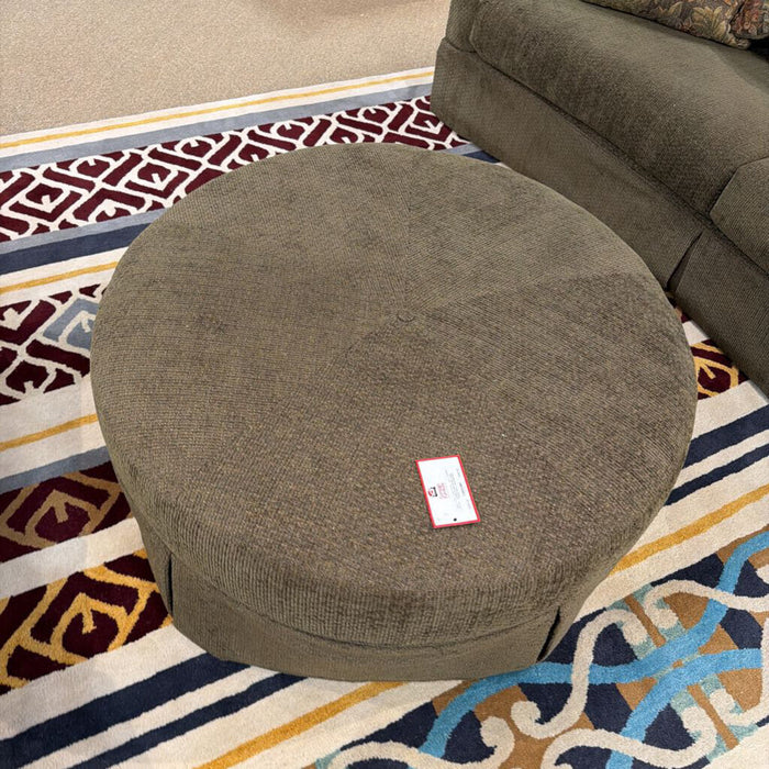 Round Large Tufted Fabric Ottoman(LBH)