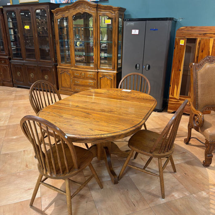 Oak DR Table w/ 4CH's+1LF(LSH)