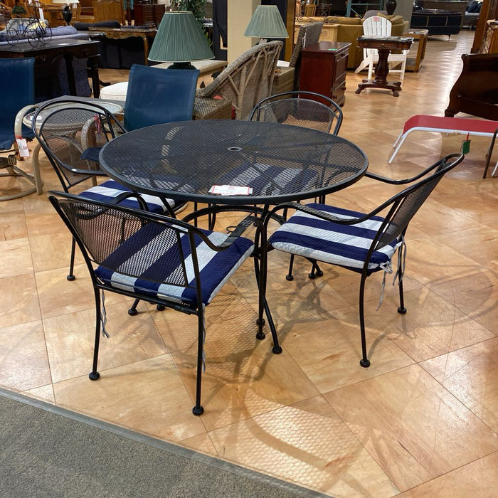 Black Patio Table/4CH(ALK)
