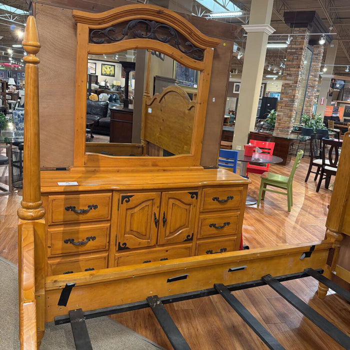 7-Drawer Metal/LW Dresser/Mirror(KHK)