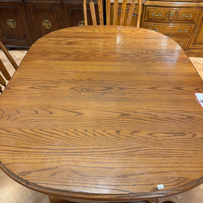 Oak DR Table 4CH's+2LF's(LSH)