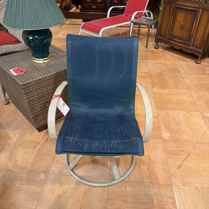 Swivel Blue Patio Chair(AA)