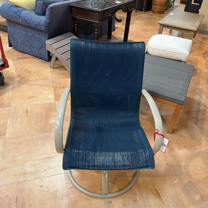 Swivel Blue Patio Chair(AA)