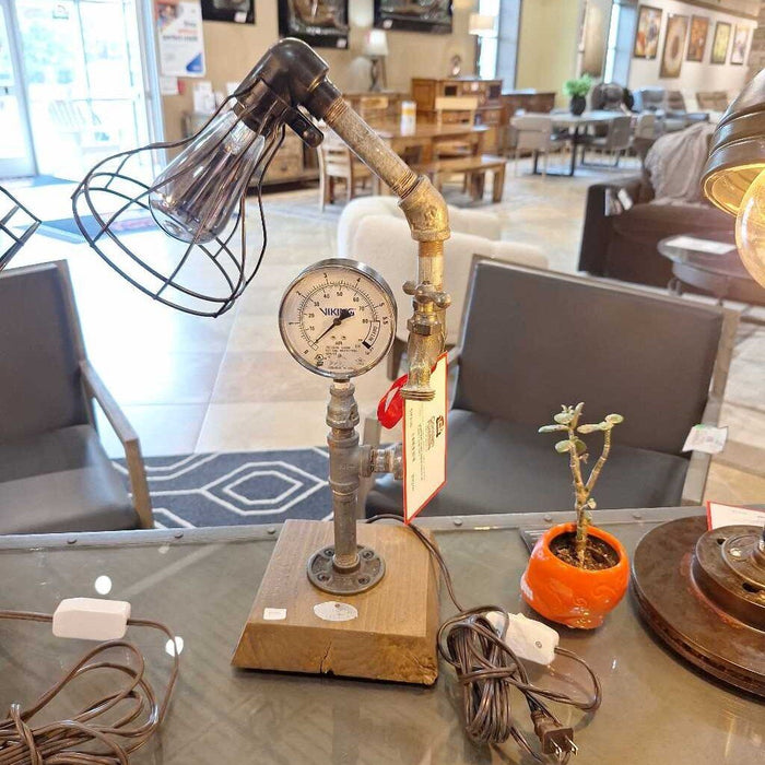 Right Sided Industrial Table Lamp (TK)