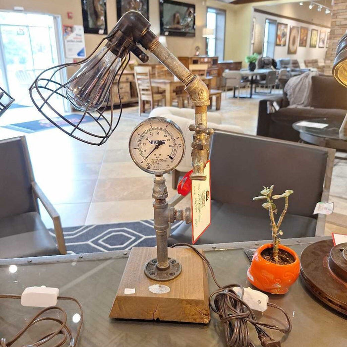 Right Sided Industrial Table Lamp (TK)