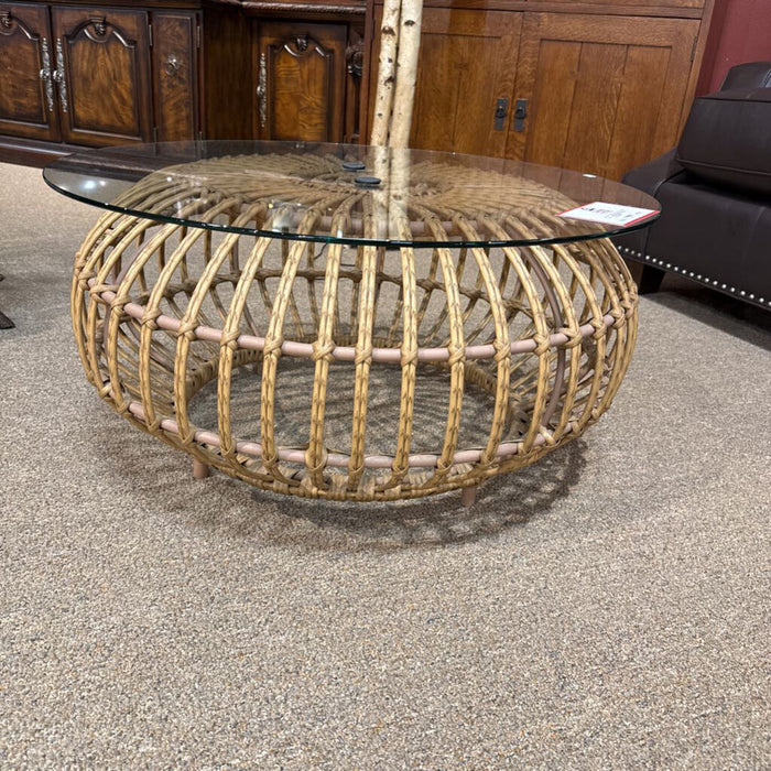 MCM Rattan Ottoman(BII)
