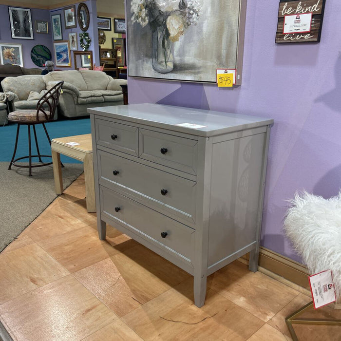 Grey 4 Drawer Dresser (LAH)