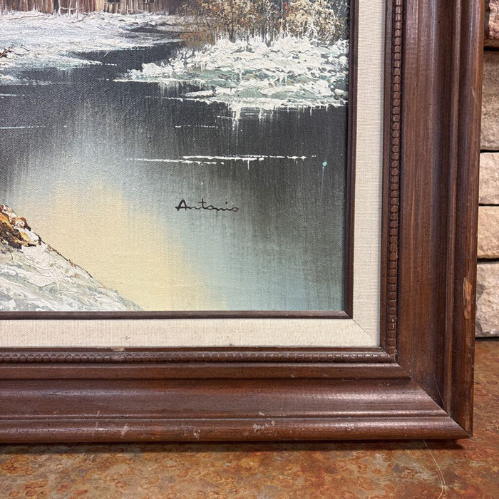 Mountain Scene on Canvas (SK)