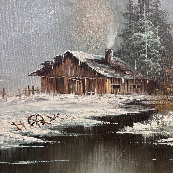 Mountain Scene on Canvas (SK)