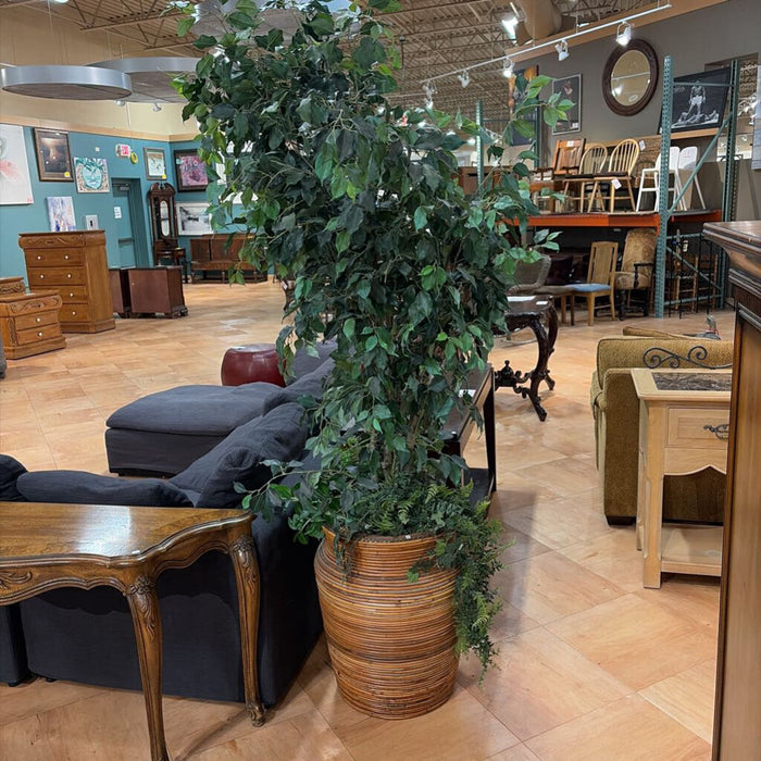 Large Wicker Vase Faux Plant/Tree(BHA)