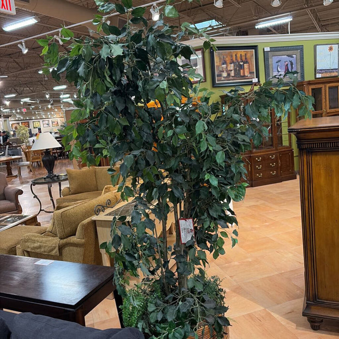 Large Wicker Vase Faux Plant/Tree(BHA)