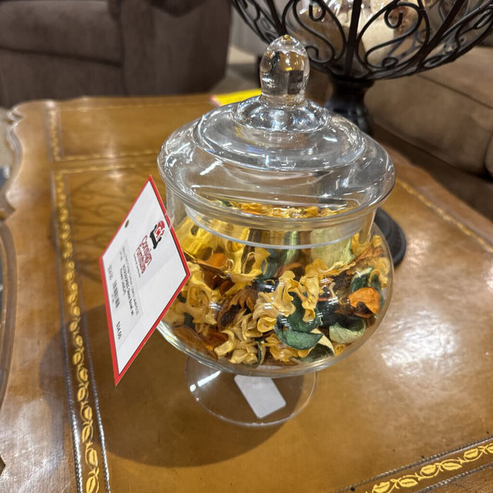 Glass Bowl w/ Flower Lids(LH)