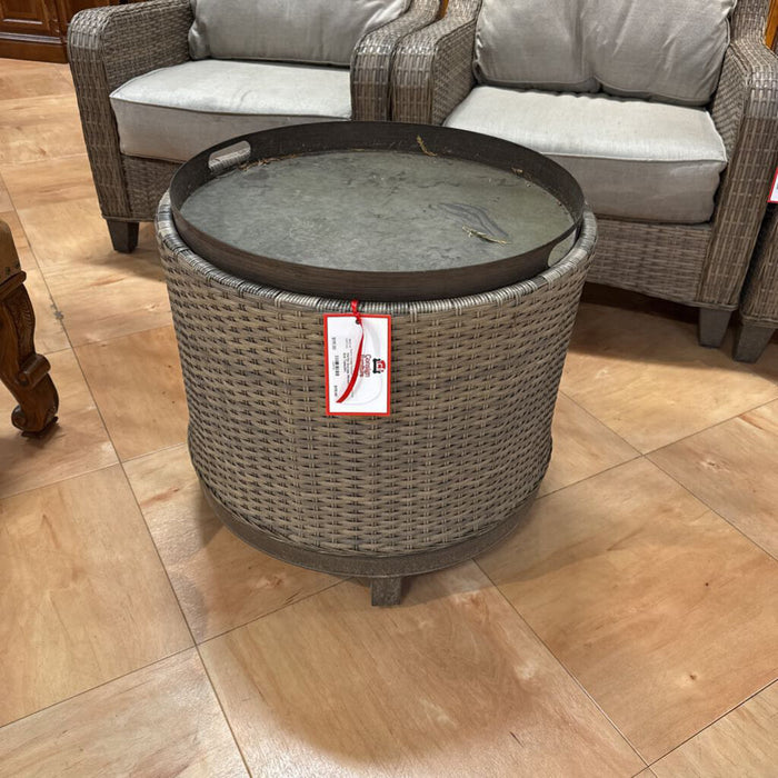 Storage Wicker/Rattan End Table(SK)