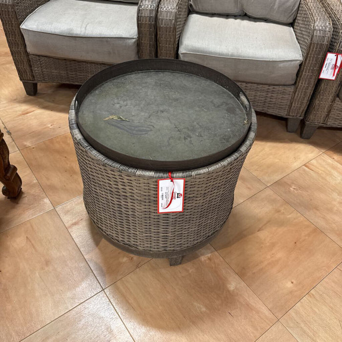 Storage Wicker/Rattan End Table(SK)