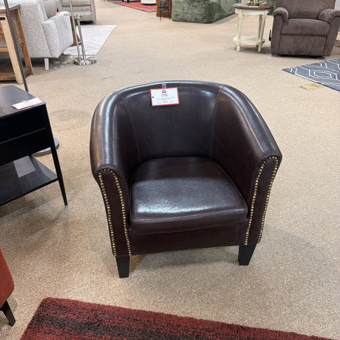 Brown NH Barrel Chair (TI)