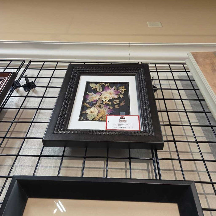 Black Framed Flower Art(LS)