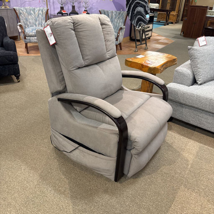 Tan Microfiber/Wood Lift Chair(KHK)
