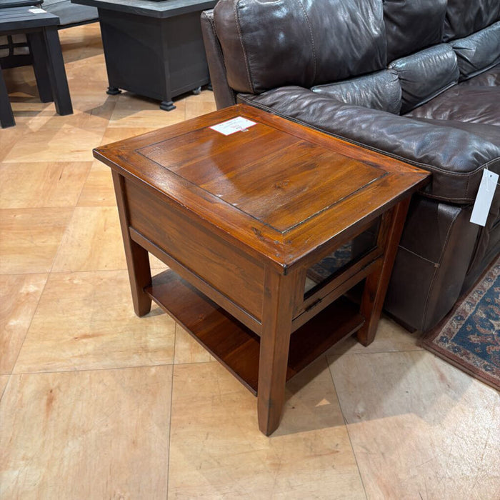 Rustic Wood End Table(BHA)