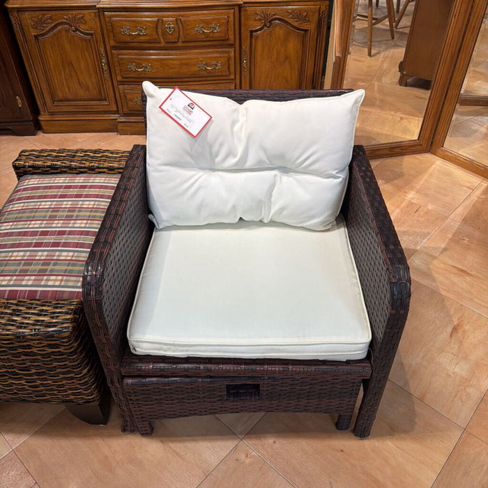 Patio Chair w/ Ottoman (AT)