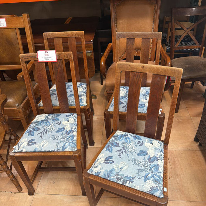 S/4 DW Blue Floral Chairs(TI)