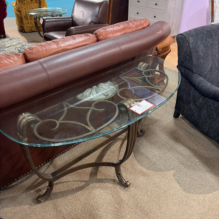 GT/Rod Iron Base Sofa Table(BAH)
