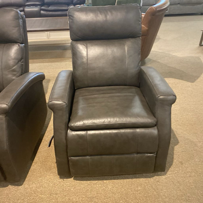 Dark Grey Leather Manual Recliner(KHK)