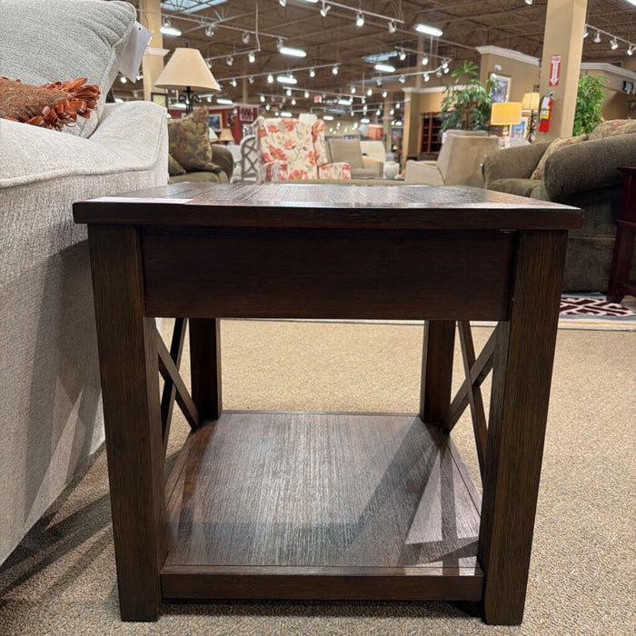 DW 2-Tier Rustic End Table(BHA)