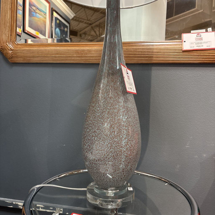 Thin Grey Bulbous Table Lamp(AT)