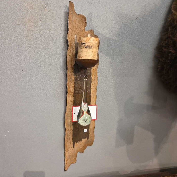Glass Wall Sconce w/ Candle(TI)