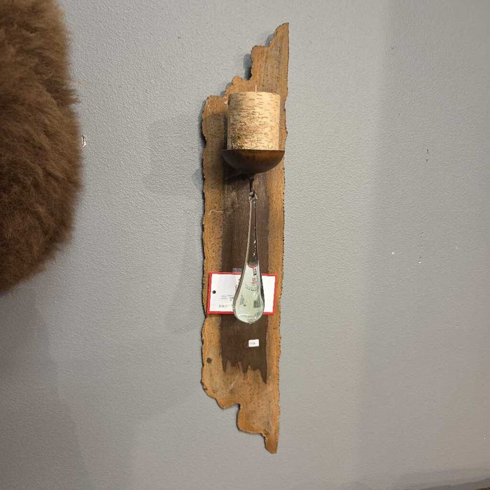 Glass Wall Sconce w/ Candle(TI)