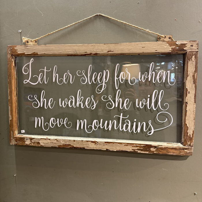 Quote Glass/Wood Wall Decor(SK)