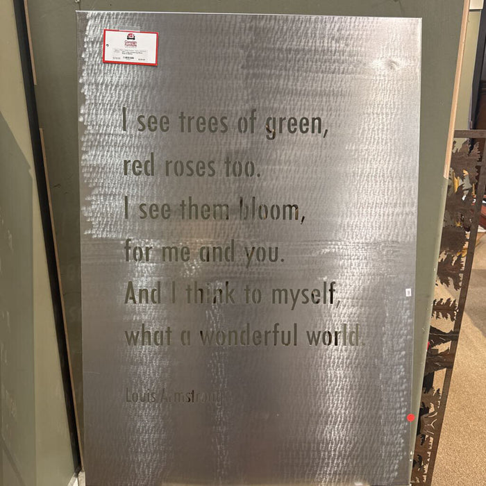 Louis Armstrong Metal Wall Art(BAH)