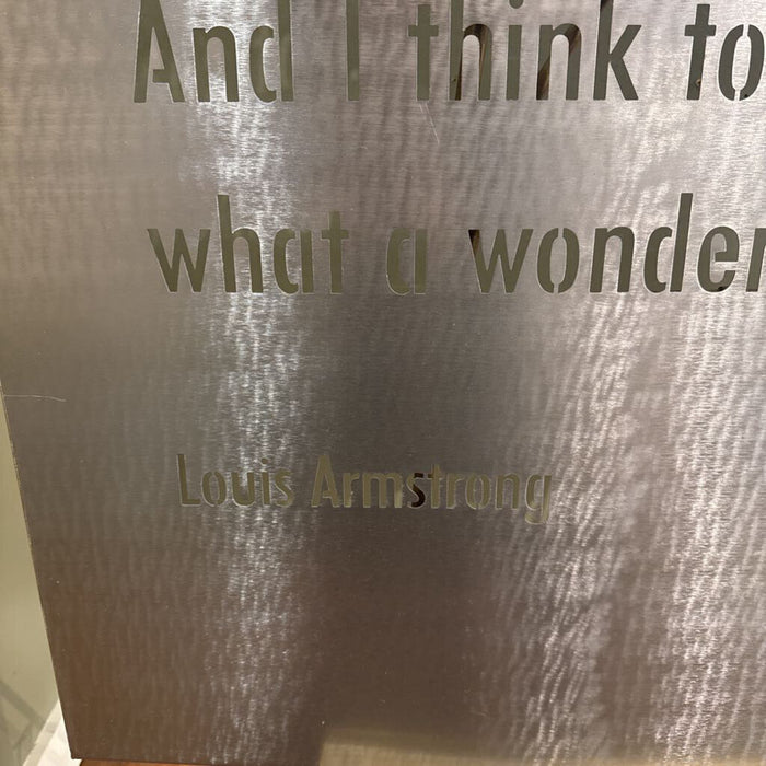 Louis Armstrong Metal Wall Art(BAH)