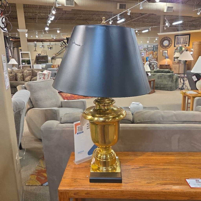 Gold/Black Bulbous Table Lamp(KL)
