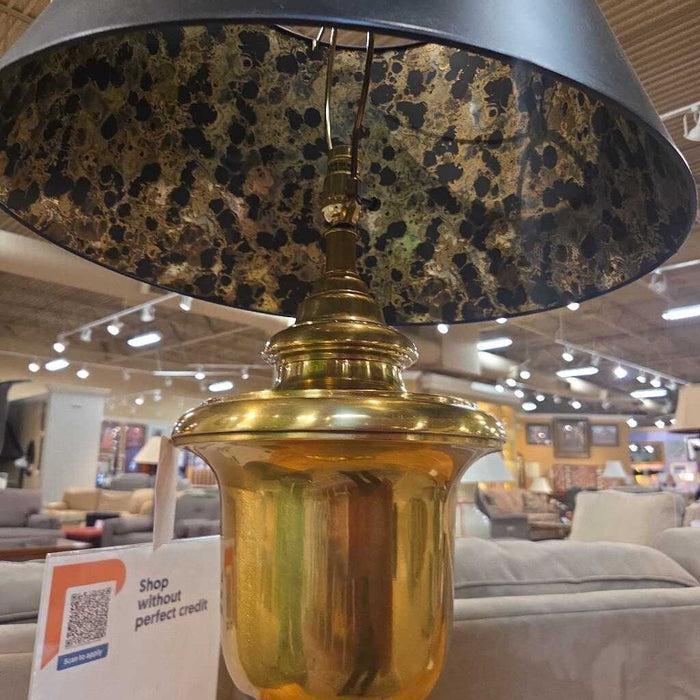 Gold/Black Bulbous Table Lamp(KL)