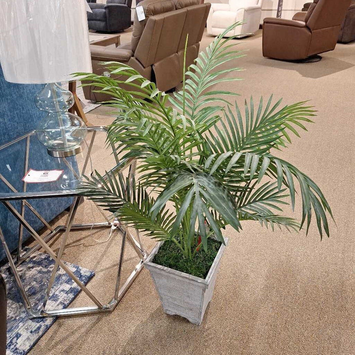 Faux Grey Potted Plant(AT)