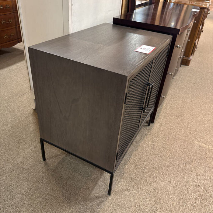 2-Door Metal Accented Side Cabinet(BTK)