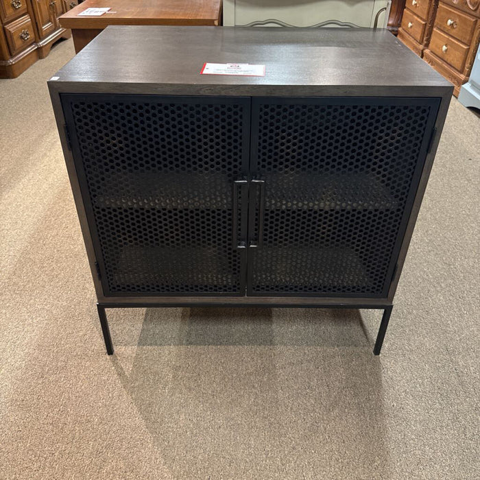 2-Door Metal Accented Side Cabinet(BTK)
