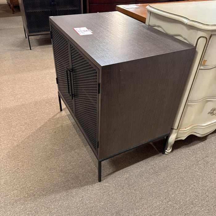 2-Door Metal Accented Side Cabinet(BTK)
