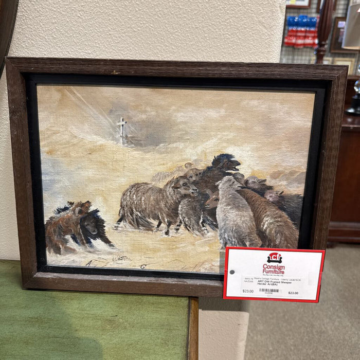 DW Framed Sheeper Herder Art(BA)