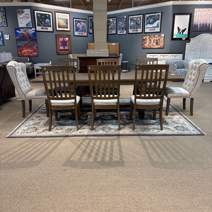 DW Dining Table+8 Chairs (BKHH)