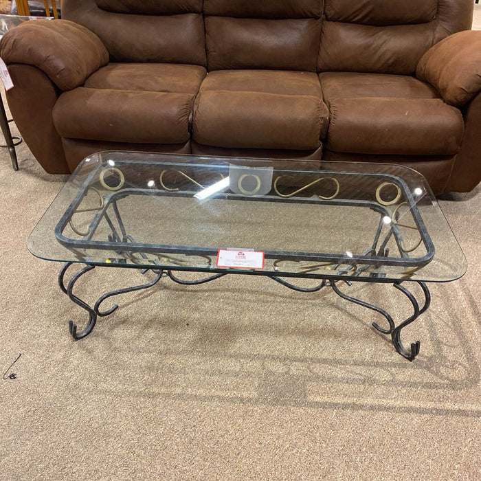 GT/Rod Iron Base Coffee Table(KL)