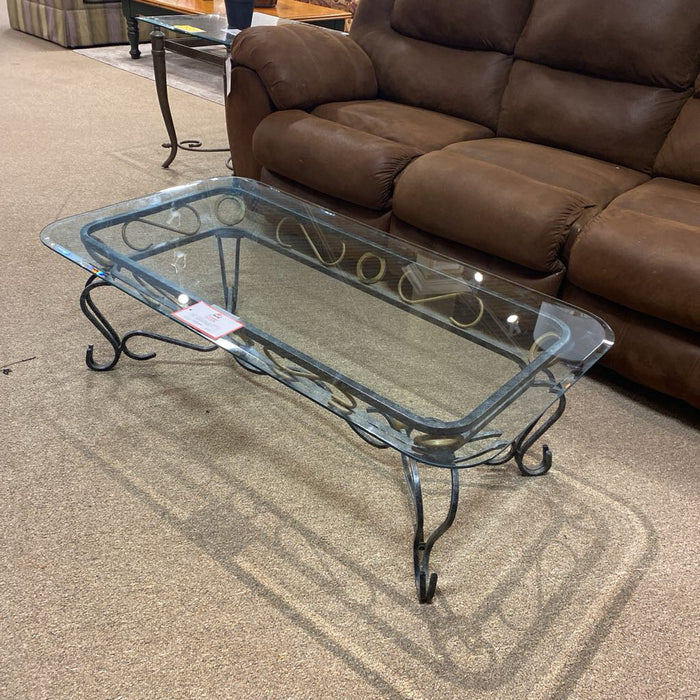 GT/Rod Iron Base Coffee Table(KL)