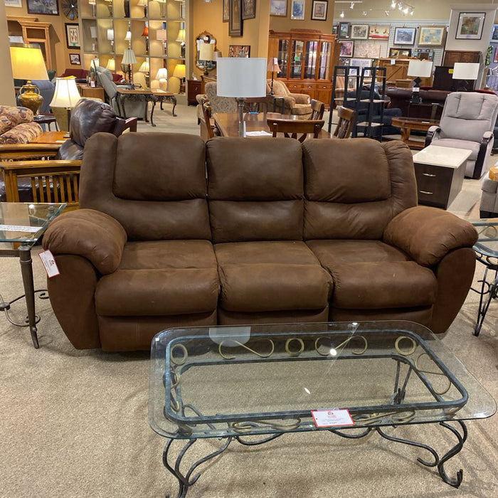 Brown Manual Reclining Sofa(LSH)