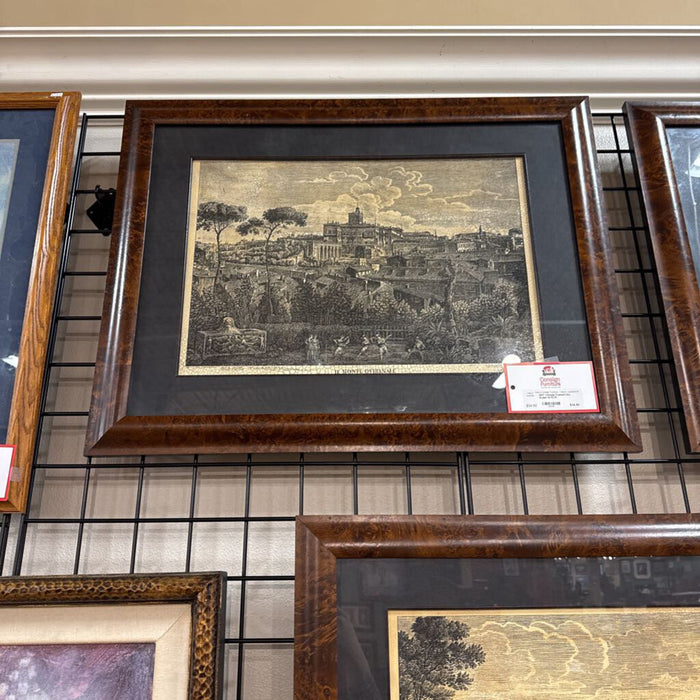 Vintage Framed City Scape Art(LH)
