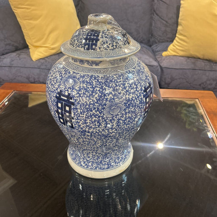 Blue/White Ceramic Vase (AT)