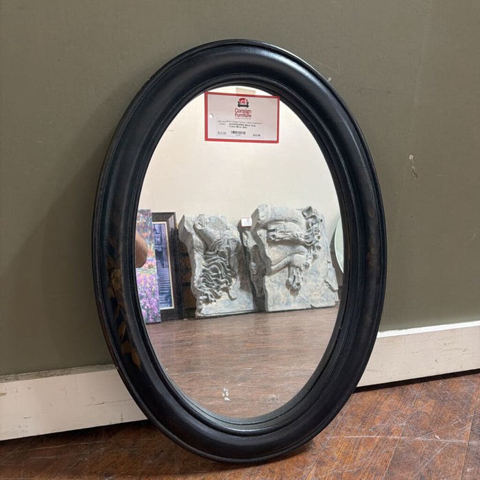 Black Oval Frame Mirror (BA)
