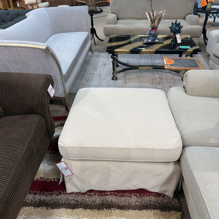 Tan Fabric Ottoman (SK)